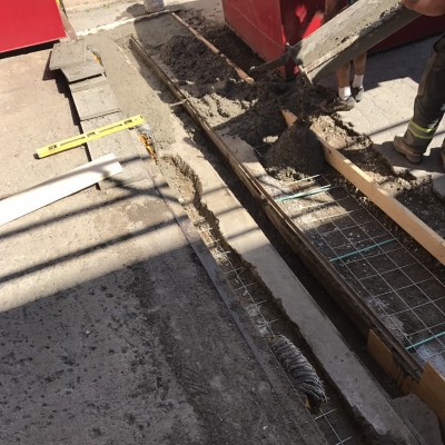 CONCRETE PAD REPLACEMENT - During