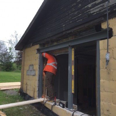 HSS AND IBEAM INSTALATION - Welding of materials