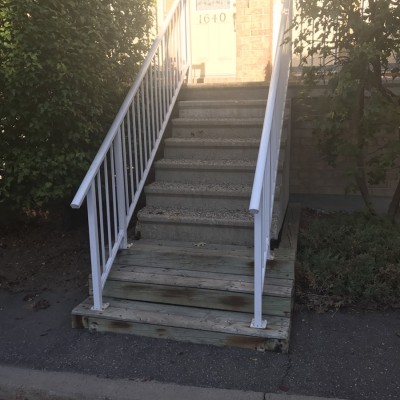 BEFORE - Pre-cast step replacement